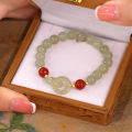 Summer Valentine's Day Gift Love Heart Jade Beads Charm Bracelet for Women Girl Fashion Natural Bracelet To Love Jewelry Gifts.