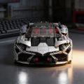 Supercar Racing Model Building Blocks Set DIY Mechanical Hypercar Bricks Kit Educational STEM Toy for Collection.