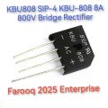 KBU808 SIP-4 GBU-808 8A 800V Bridge Rectifier. 