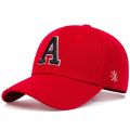 Unisex A Letter Side Ar Embroidery Baseball Caps Spring and Autumn Outdoor Adjustable Casual Hats Sunscreen Hat.