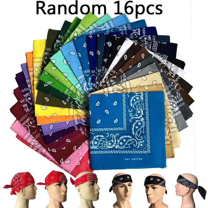 1/10/16Pcs%20Fashion%20Hip%20Hop%20100%25%20Cotton%20Bandana%20Square%20Scarf%20Cowboy%20Cashew%20Black%20Red%20Paisley%20Headband%20Print%20-%20Image%207