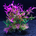 12 Kinds Artificial Aquarium Decor Plants Water Weeds Ornament Aquatic Plant Fish Tank Grass Decoration Accessories 14cm. 