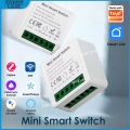 ZigBee/WiFi Smart Light Switch 16A/20A Smart Home Automation DIY MINI Breaker Supports 2 Way Work With Tuya Alexa  Home lightify. 