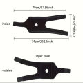 Knee Brace with Side Stabilizers Breathable Adjustable Knee Support Suitable for Sport Training and Knee Pain.