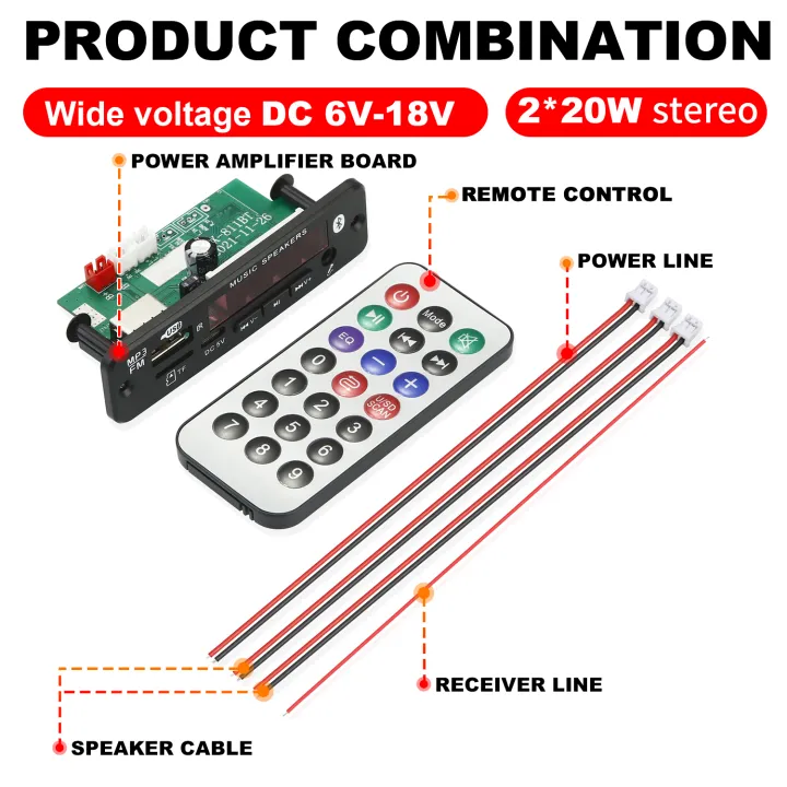 DC%2012V%20%20Bluetooth%205.0%20MP3%20Decoding%20Board%2040W%20Amplifier%20Audio%20DIY%20MP3%20Player%20Car%20FM%20Radio%20Module%20TF%203.5mm%20Mic%20USB%20Record%20Call%20-%20Image%207