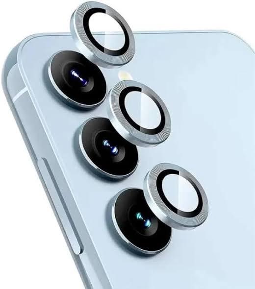 For Samsung Galaxy A25 - Fantasy Blue Color WSKEN Metal Anti Scratch Camera Lens Screen Protector