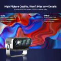 MY series Android Projector 200 ANSI Lumens 720P FHD Native 1080P 4K WiFi6 Bluetooth5 indoor outdoor projector better than HY300. 