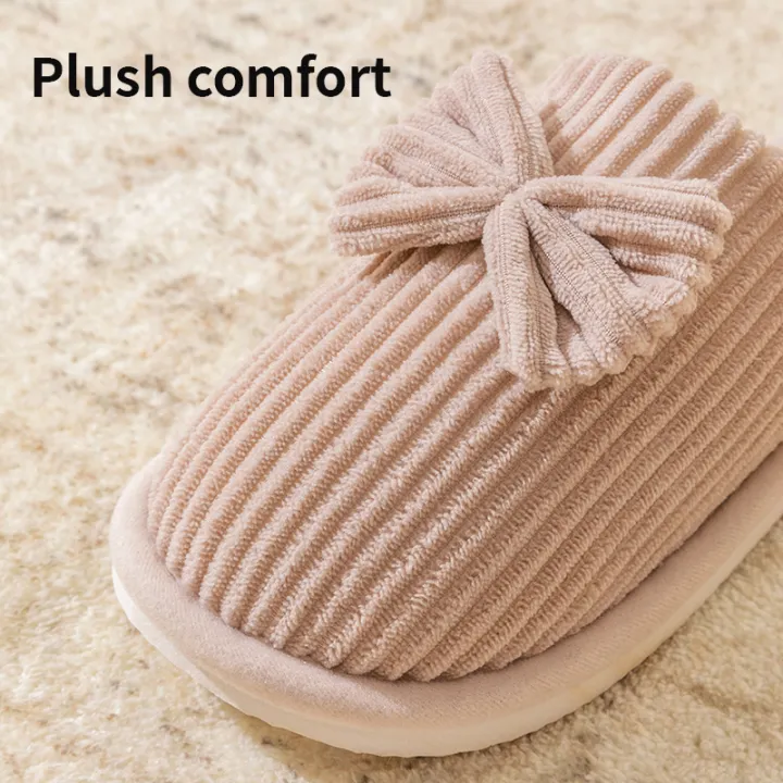 Fashion%20Women's%20Bow%20Slippers%20Fall/Winter%20Indoor%20Bedroom%20Floor%20Lightweight%20and%20Comfortable&Soft%20Warm%20Slippers%20for%20Home%20-%20Image%205