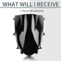 Front Motorcycle Windshield Windscreen for Yamaha YZF R6 2017-2025 R7 2021-2025.