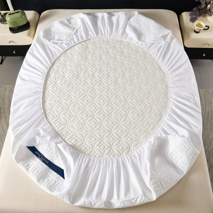 Waterproof%20Antibacterial%20Queen%20Mattress%20Protector,%20Ultrasonic%20Quilted%2030cm%20Deep%20Pocket%20with%20Elastic%20Band%20Non-Slip%20Fitted%20Sheet%20-%20Image%204