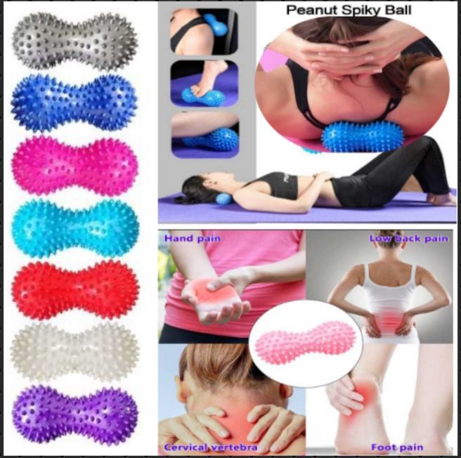 Foot Massage Roller Spike Peanut Exercise Ball for Therapy Stress Reflexology Porcupine Sensory Massage Roller