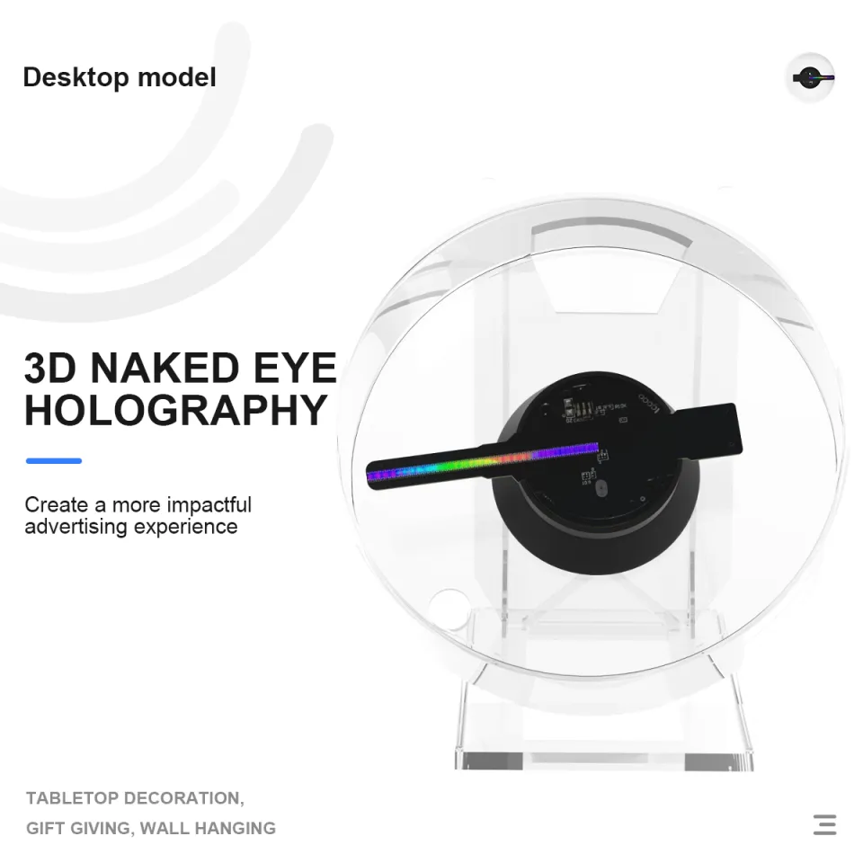 39.4" 3D Hologram LED Projector Fan 1184 HD Lamp Beads WIFI/Bluetooth - View #6