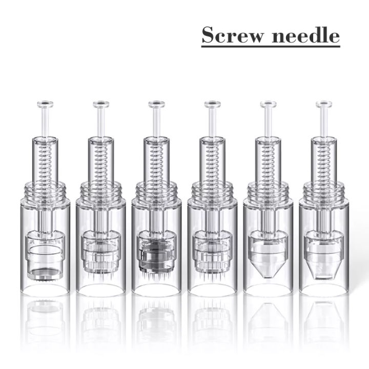 9/12/24/36/Nano Derma Pen Needle For MTS Microneedling Screw Cartridge Tip Needles X10PCS