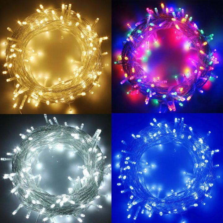 fairy lights 15 feet size String Lights golden colour, silver.green.blue. red many colors Christmas Lights Indoor Clear Wire, IP65 Warm Fairy Lights for Outdoor Indoor Bedroom Garden Christmas Tree Wedding(golden)