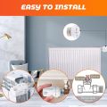 Thermostat Head Radiator Valve, Radiator Thermostat with Zero Position, Radiator Valve Replacement Head for Thread M 30 x 1.5, Radiator Valve Heads for Kitchen Sink, Toilet, Bathroom (White). 