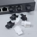 RJ45 Dust Covers Caps Ethernet LAN Port Anti Dust Cover Cap Protector for Network Swticher/Router/Hub/Computer Female Port Plug.