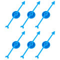 6pcs Plastic Arrow Pointer for Party DIY Board Game School Classroom Home Using Board Spinner.