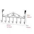 Over Door Hanger with 7 Hooks Screwless Metal Over the Door Towel Hook Organizer, .... 