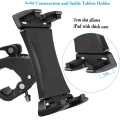 Mount Bracket Gym Treadmill Bike Handlebar Clip Stand Sports Adjustable Tablet Holder Universal 4-13 inch for iPad 9.7 10.5 2018. 