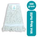 Krystal Mops Cotton Wet Mop Refill – 6 Inch Wide, 300 Gram – Easy Clip & Fitmop refill, cotton mop, wet mop refill, floor cleaning mop, Krystal mop, mop head, cleaning tools, cotton wet mop. 