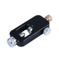 Black Aluminum Alloy DIN/Yoke Scuba Tank Adapter - PCP Air Refill Kit, Portable Oxygen Cylinder Diving Equipment Accessory. 