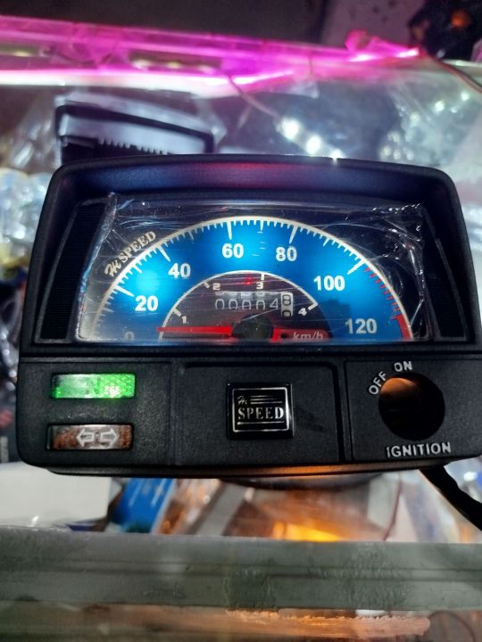 Hi speed motorcycle speedo meter for hi-speed bike 70cc high speed led lightening