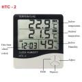 HTC-2 3 in 1 High Accuracy LCD Digital Thermometer Hygrometer with Clock. 