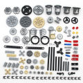 116pcs MOC Bulk Technical Parts Pin Liftarm Bricks Set Axle Connector Gear 40 Tooth Building Blocks Compatible Technology Toys. 