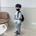 Cute Children's Kindergarten Backpack Boys And Girls Color Block Small Backpack Trendy Hot Sale Of The Season Double Shoulder Ba. 