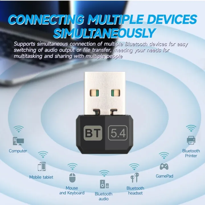 USB%20Bluetooth%205.4%205.3%20Adapter%20WIreless%20Transmitter%20Receiver%20Audio%20Bluetooth%20For%20Bluetooth%20Adapter%20For%20Win8.1/10/11%20Driver%20Free%20-%20Image%203