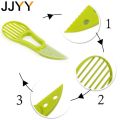JJYY 3 In 1 Avocado Slicer Shea Corer Butter Fruit Peeler Cutter Pulp Separator Plastic Knife Kitchen Vegetable Tools. 