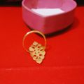 Elegant Gold Plated Finger Ring for Women with Six Months Colour Guarantee.