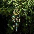 1pc Star Moon Wind Chime Pendant Cross Border Exclusive Crafts Garden Decoration Pendant Sun Catcher.