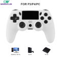 GAMINJA Wireless Gamepad With 6-axis Gyroscope PC Joystick touchpad Dual Vibration For PS4 PS3 PC Multi-function Controller. 