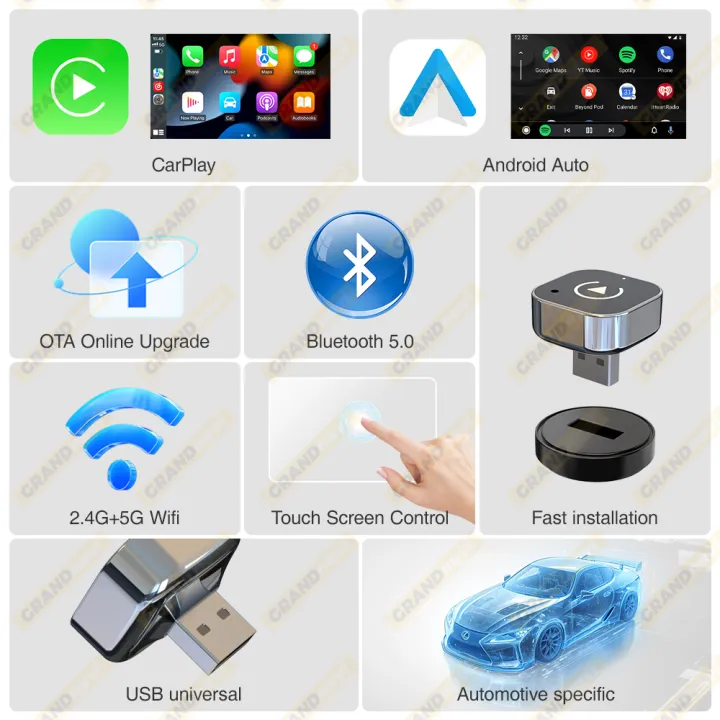 2in1%20Wired%20to%20Wireless%20CarPlay%20Android%20Auto%20Adapter%20for%20OEM%20Car%20Stereo%20With%20USB%20Plug%20and%20Play%20Bluetooth%20-%20Image%206