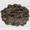 20/50/100pcs Retro Pirate Coin Party Supplies Gift Kids Favor Birthday Toys Halloween Decor Fake Treasure Plastic Game Coin.