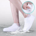 1 Pair Rubber Rain Boot Overshoes For Outdoor Use, Silicone Waterproof Shoe Covers, Rainy Day Shoe Cover, Reusable Non-Slip Rain. 