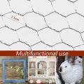 Metal Wire Netting Chicken Rabbit Poultry Fence Netting Crop Protection Net Hexagonal Galvanized Mesh Farm Garden Accessories. 