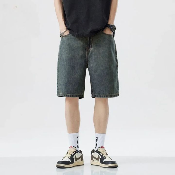 2025%20Summer%20Classic%20Shorts%20Jeans%20Men%20Denim%20Pants%20Straight%20Stretch%20Casual%20Cool%20Thin%20Knee%20Length%20Blue%20Fashion%20Brand%20Daily%20Trousers%20-%20Image%205