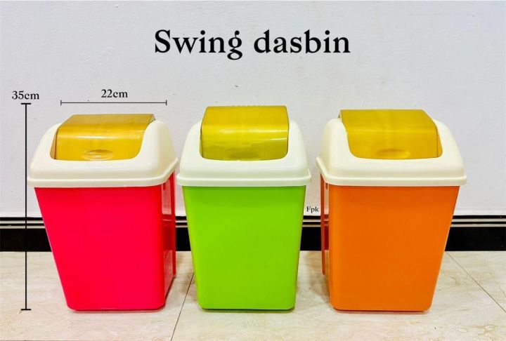 Swing Dustbin & Daxer Swing Top Plasti...