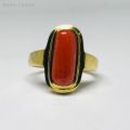 Natural Red Coral Ring ( Rokto Probal ) 6-8 rotti / Italian Stone. 