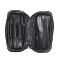 Tobacco Pipe Bag Pouch PU Leather Travel Case Storage for Two Pipes Lighter Smoking Accessories Men's Gift. 