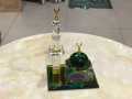 Islamic Muslim Crystal Al Masjid Al-Nabawi Muhammad Madina Mosque Model Crafts Gifts/. 
