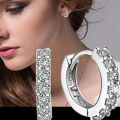 Fast Ship Newest Luxury Romantic Women Jewelry  Plated Rhinestone Crystal Hoop Earrings For Women Wholesale. 