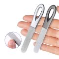 1pc Stainless Steel Double-Sided Nail File for Shaping and Buffing Nails. 