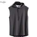 Cotton Sleveless Hooded Gymwear For Men- Pack Of 3 - Fashion | Sleeveless Sando For Men | Hooded Sando For Men |. 