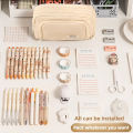 Simplified Japanese Large Capacity Pencil Case Stationery Box for Elementary, Middle, and High School Students.