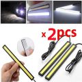 2pcs 17cm Universal Waterproof Daytime Running Lights COB Fog Lamp Car Styling Led Day Light DRL Lamp Fog Bar Lamp Strip Lights. 