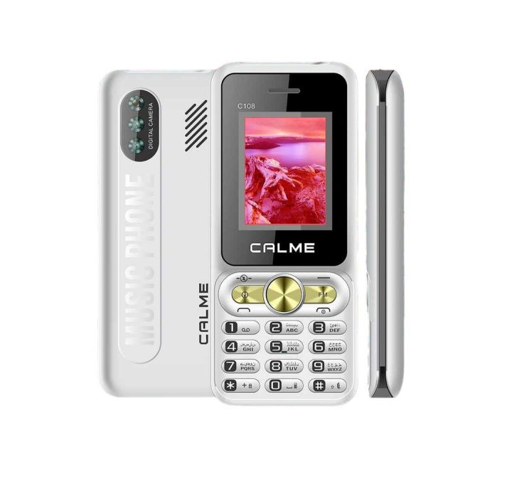 Calme C108 - Dual Sim - PTA APPROVED - 3000 mAH Battery - Auto call recording - Bluetooth dialer - Audio & Video player - 1 year brand warranty