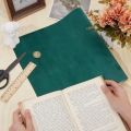 51 x 11.8inch Velvet Book Cloth for Book Binding Fabric Surface Paper Backed Bookcover Notebook Wraps Dark Green Book Covering. 